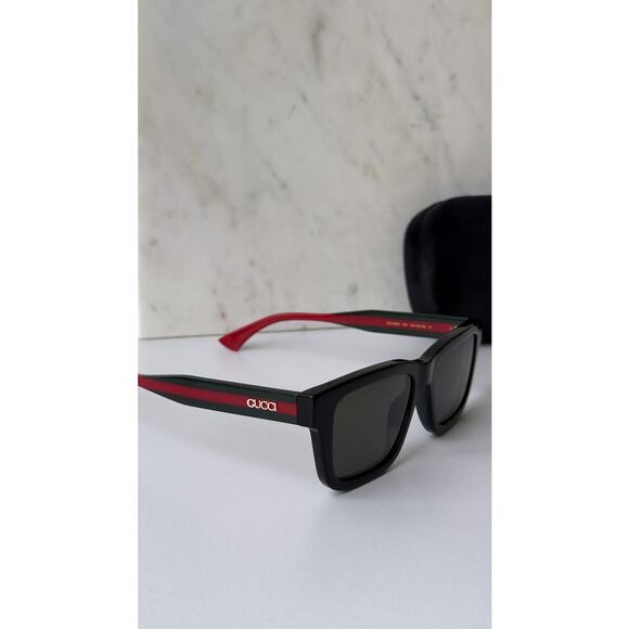 NEW Gucci GG1869S Black Squared Sunglasses $515 - Picture 6 of 10